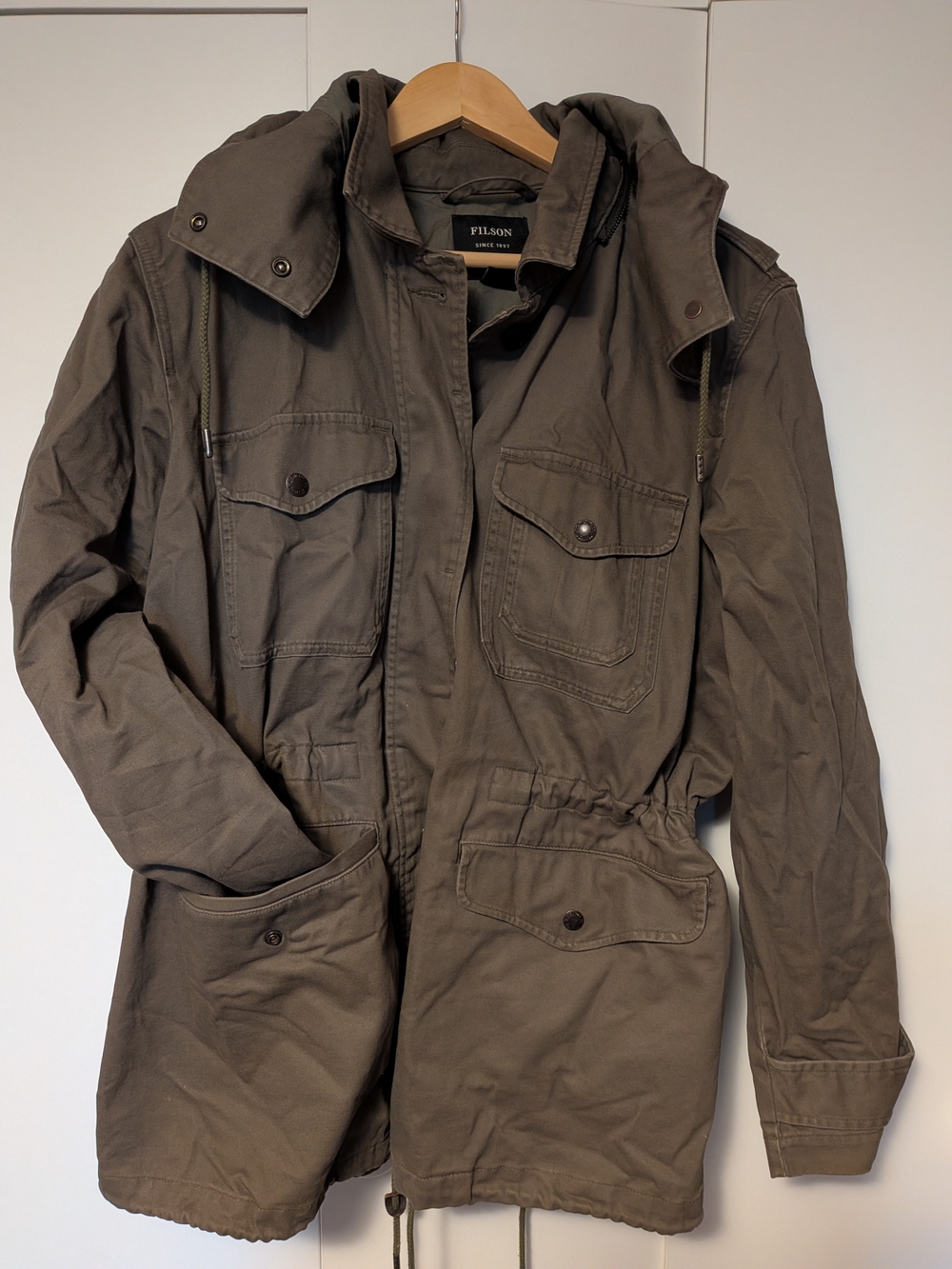 Filson Women's Khaki Stone Green Utility Jacket